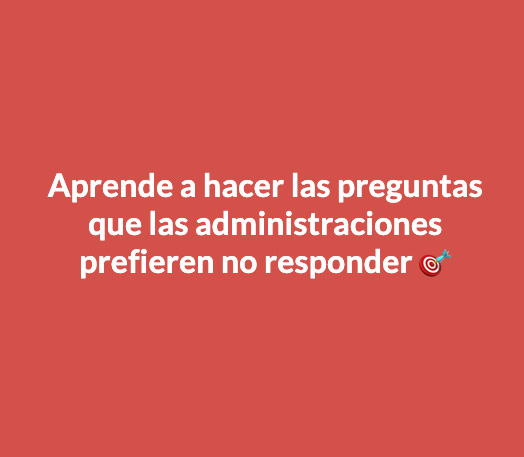 Curso gratuito de acceso a la información: aprende a pedir datos a las administraciones